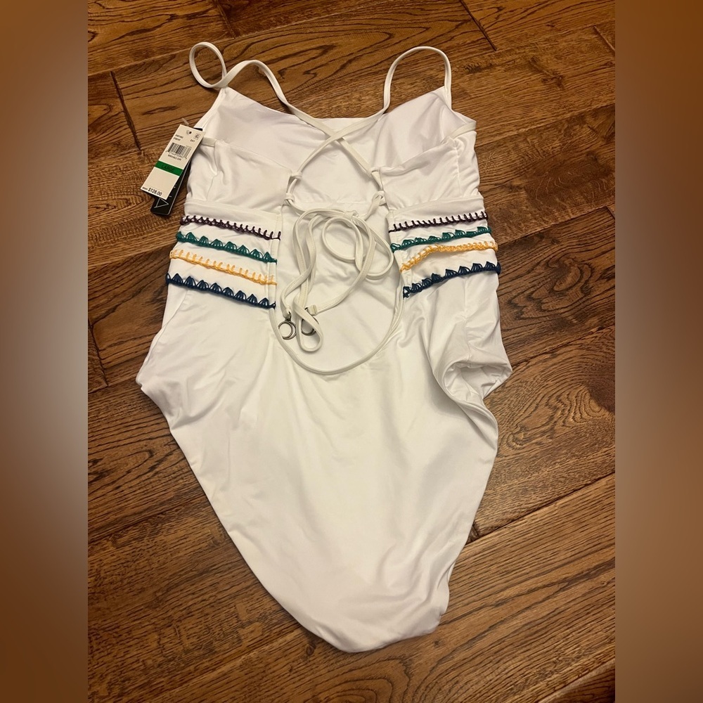 New Soluna summer solstice one piece white size large swimsuit bathing suit - Picture 4 of 5